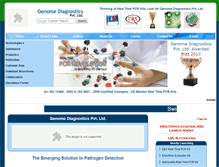 Tablet Screenshot of genomediagnostics.co.in